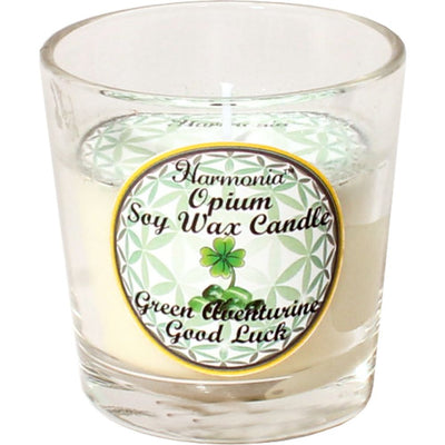 Candle Soy Votive Green Aventurine and Opium | Carpe Diem With Remi
