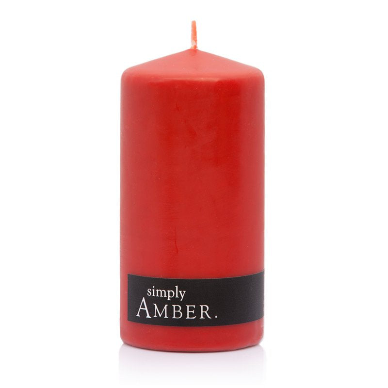 Amber Candle Pillar Simply | Carpe Diem With Remi