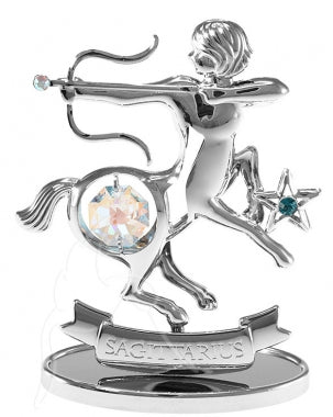 Zodiac Figurine Silver with Crystal Sagittarius | Carpe Diem With Remi