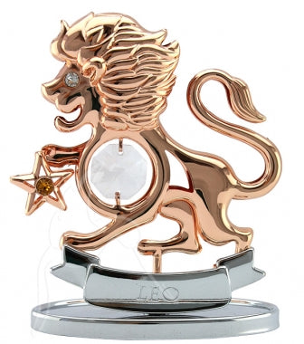 Zodiac Figurine Rose Gold with Crystal Leo | Carpe Diem With Remi