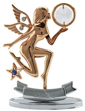 Zodiac Figurine Rose Gold with Crystal Virgo | Carpe Diem With Remi