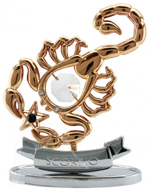 Zodiac Figurine Rose Gold with Crystal Scorpio | Carpe Diem With Remi