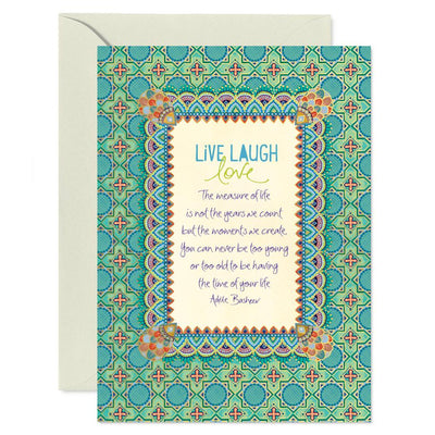Greeting Card Live Laugh Love | Carpe Diem With Remi