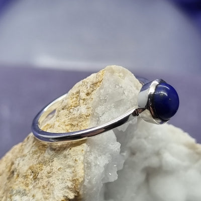 Ring Lapis Lazuli Size 9 Circle 0.7 cm | Carpe Diem With Remi