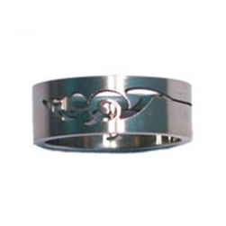 Ring Mens Stainless Steel Laser Cut | Carpe Diem With Remi