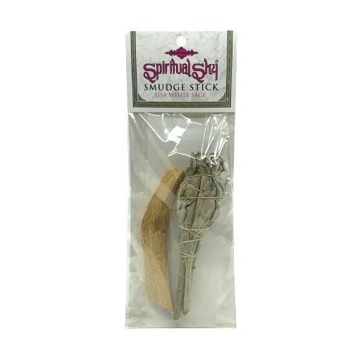 White Sage and Palo Santo Spiritual Sky Smudge Kit