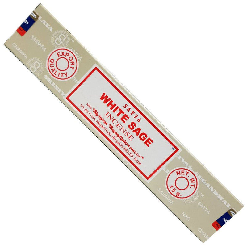 White Sage Satya Incense Sticks 15g | Carpe Diem With Remi