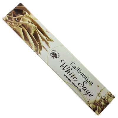 Green Tree Incense Sticks 15g White Sage Californian | Carpe Diem With Remi