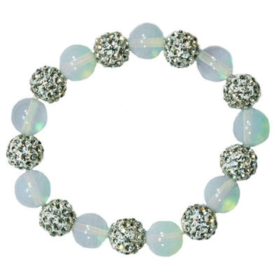 Bracelet Opalite Beads Shamballa | Carpe Diem With Remi