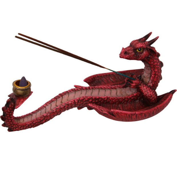 Incense Holder Red Dragon | Carpe Diem With Remi