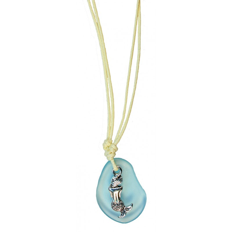 Pendant Mermaid with Ocean Aqua Glass | Carpe Diem With Remi