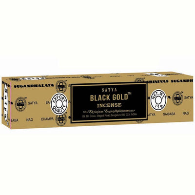 Black Gold Satya Incense Sticks 15g | Carpe Diem With Remi