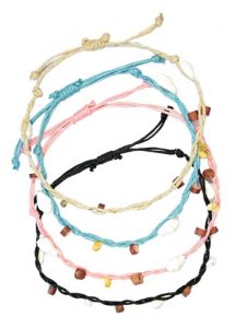 Anklet Shells on Cord Adjustable | Carpe Diem With Remi