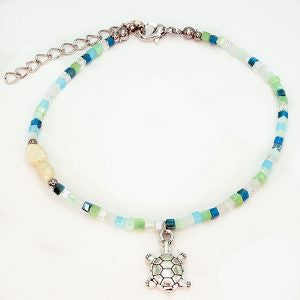 Anklet Pearl and Turtle Ocean Colours