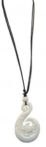 Necklace Bone Hook with Turtle