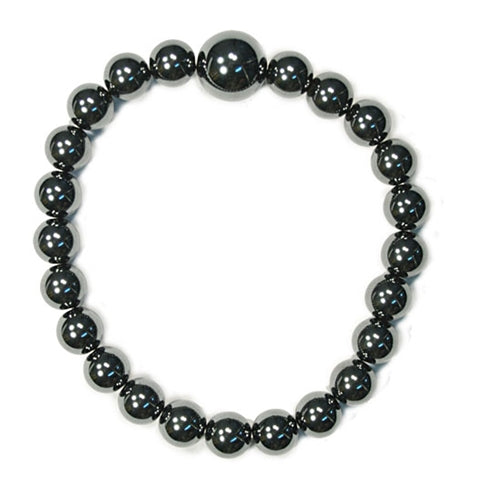 Bracelet Bead 8 mm Hematite | Carpe Diem With Remi
