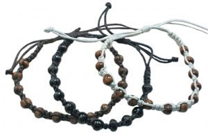 Bracelet Natural Colours with Beads 3 Piece Set