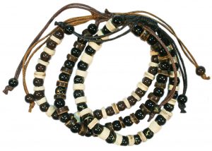 Bracelet Wooden Bead 3 Brown Bead Set | Carpe Diem With Remi