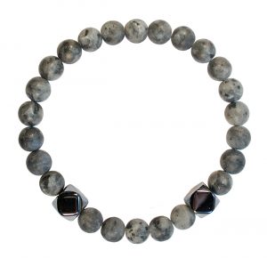 Bracelet Charcoal Beads with Hematite | Carpe Diem with Remi