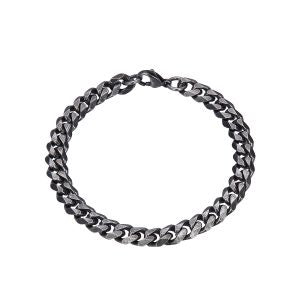 Bracelet Chain Stainless Steel Charcoal Colour