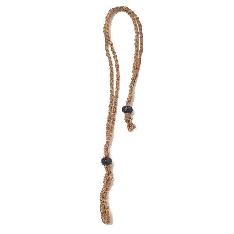 Macrame Crystal Necklace Light Brown 45 cm | Carpe Diem With Remi