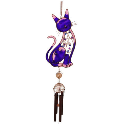 Windchime Magical Cat Purple 46 cm | Carpe Diem With Remi