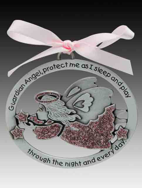 Crib Medal Angel Pink