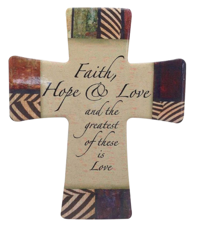 Cross Porcelain Faith Hope and Love | Carpe Diem With Remi