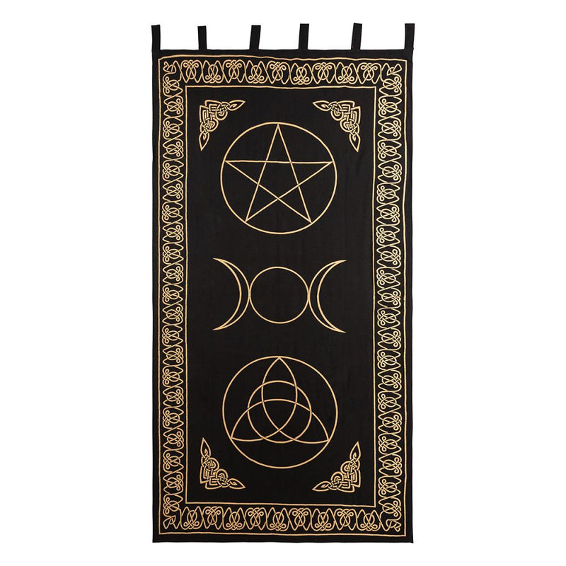 Curtain Pentacle Black and Gold