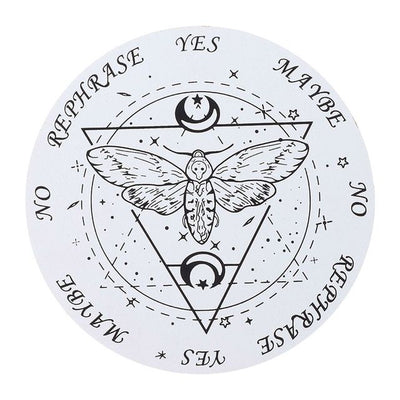 Pendulum Board Moth White 15 cm | Carpe Diem with Remi