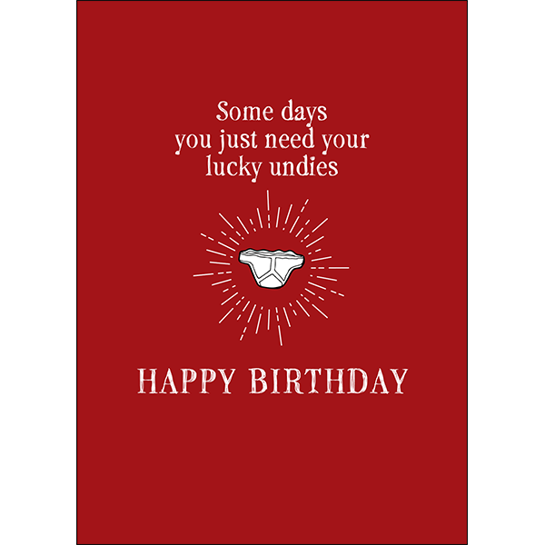 Birthday Card Lucky Undies | Carpe Diem With Remi