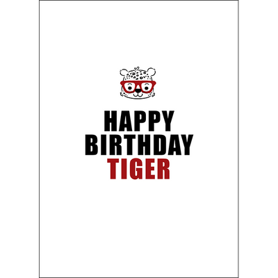 Birthday Card Happy Birthday Tiger | Carpe Diem With Remi