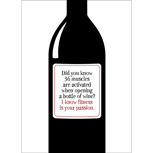 Card Bottle Of Wine Bottle