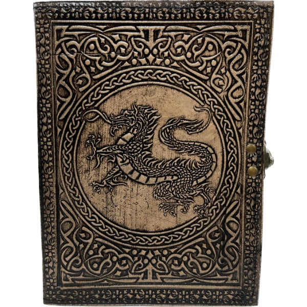 Journal  Leather Dragon Antique Medium