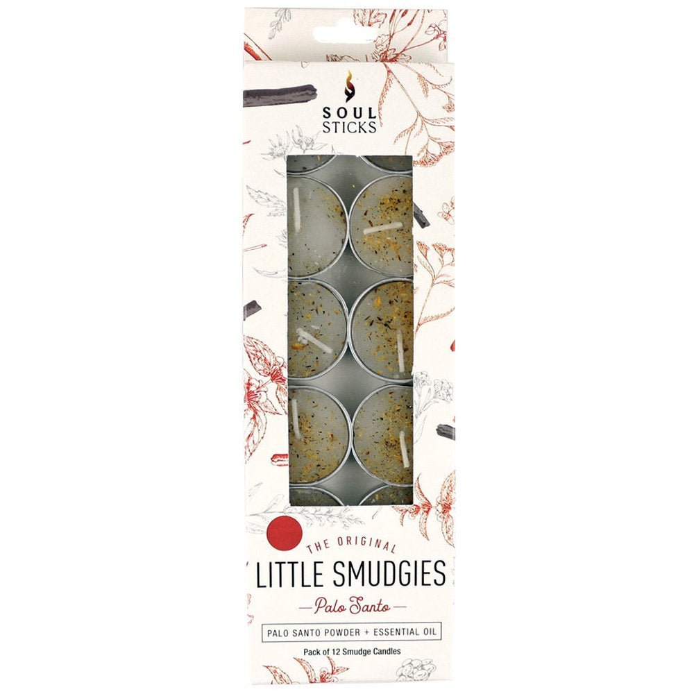 Tealight Candle Palo Santo Little Smudgies 12 Pk