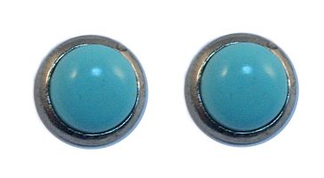 Earrings Crystal Studs Howlite Turquoise | Carpe Diem With Remi