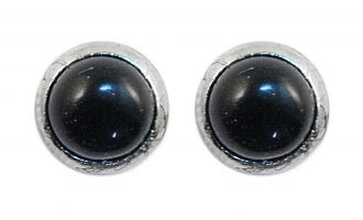 Earrings Crystal Studs Obsidian Black | Carpe Diem With Remi