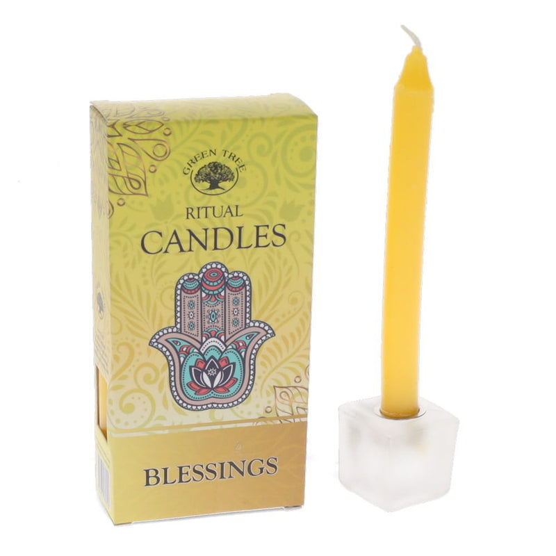 Green Tree Blessings Ritual Candles 10 Pack
