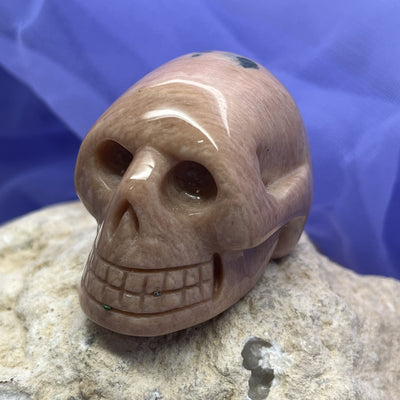 Skull Carving Peach Moonstone | Carpe Diem With Remi