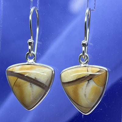 Earrings Mookaite Triangular 3.2 cm | Carpe Diem With Remi