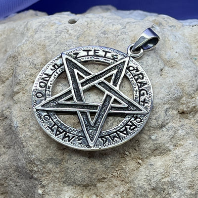Pendant Pentagram Large with Rune 4.7 cm | Carpe Diem With Remi