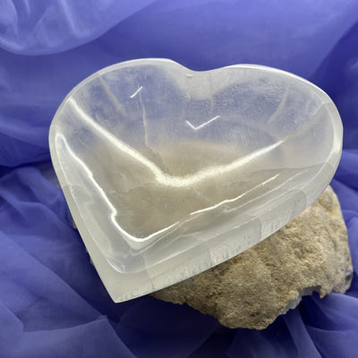 Selenite Heart Bowl 14 cm | Carpe Diem With Remi