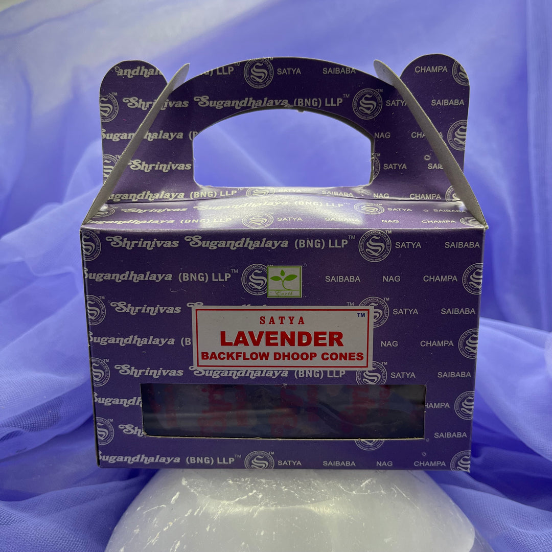 Lavender Satya Backflow Cone | Carpe Diem With Remi