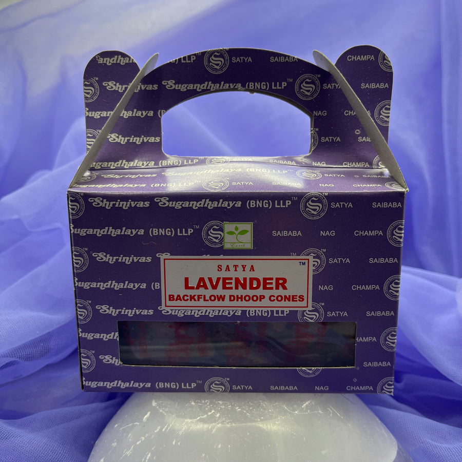 Lavender Satya Backflow Cone | Carpe Diem With Remi