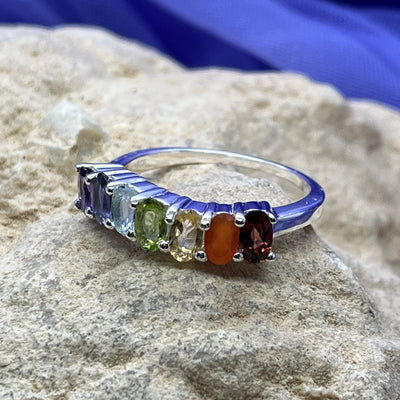 Ring Chakra Line Sterling Silver | Carpe Diem With Remi