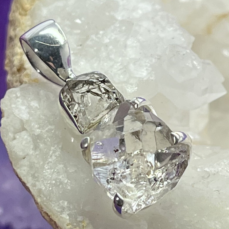 Pendant Herkimer Diamond with Claw 2.8 cm