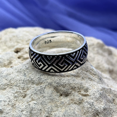 Mens Ring Celtic Sterling Silver | Carpe Diem With Remi