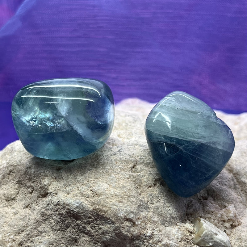 Blue Fluorite Tumble Stone