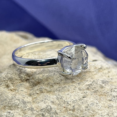 Ring Herkimer Diamond Claw 9.6 cm | Carpe Diem With Remi