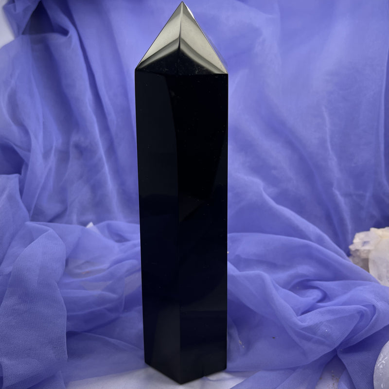 Black Obsidian Generator Tall 20 x 4.5 cm | Carpe Diem With Remi